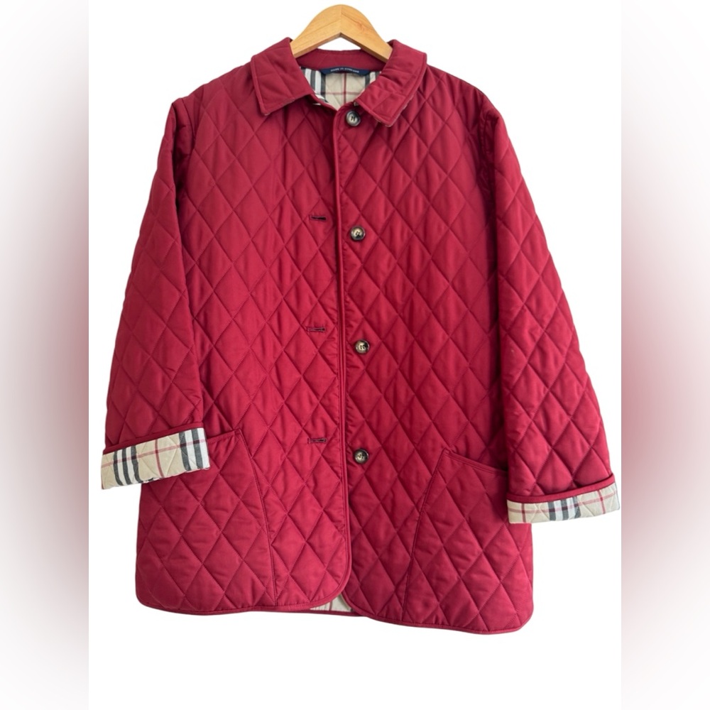 BURBERRY NOVA CHECK LINED QUILTED JACKET